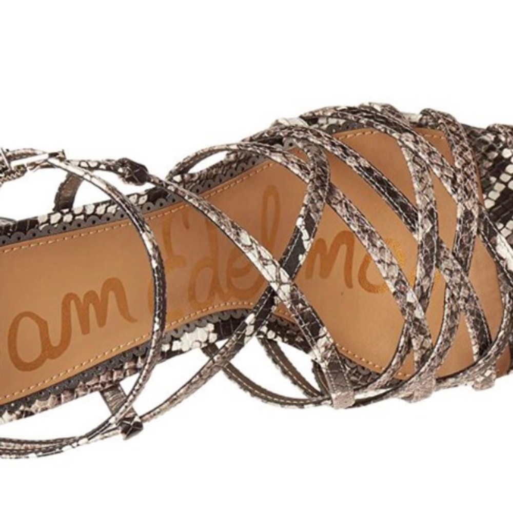 Sam Edelman “Daffodil” snakeskin heels